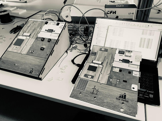 Blockchain4prosumers gamification boards made by students at PXL Green and Tech Diepenbeek